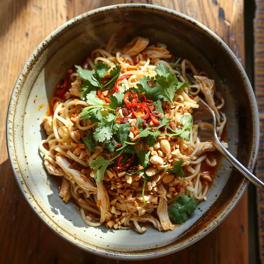 Low Carb Satay Chicken Noodles