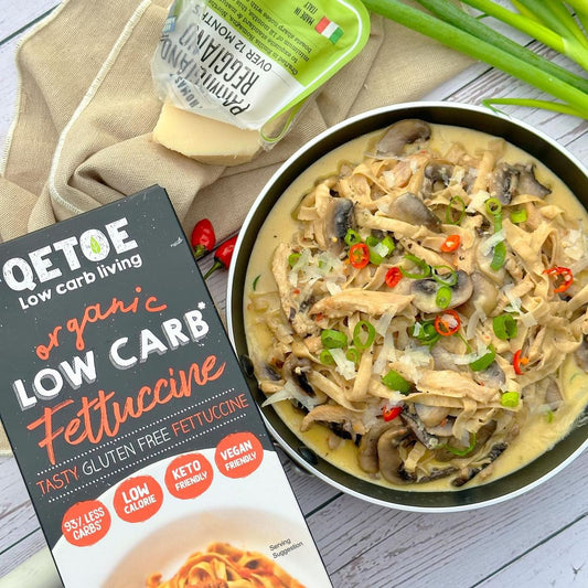 Qetoe Low Carb Fettucine with Chicken & Mushroom
