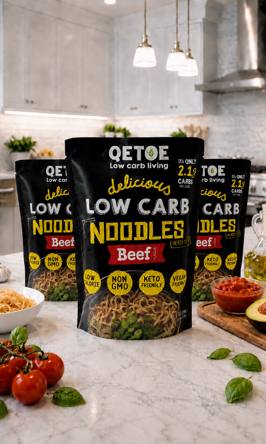 Qetoe Low Carb Beef Noodles 4 Pack (4x250g)