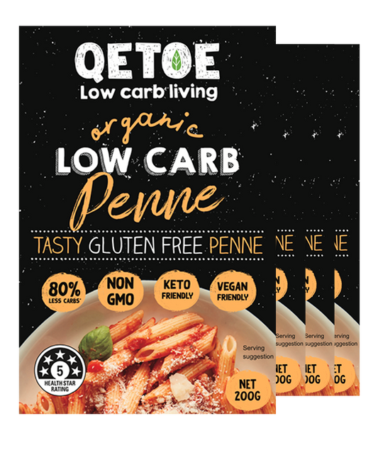 Qetoe Low Carb Penne 4 x 200g Pack
