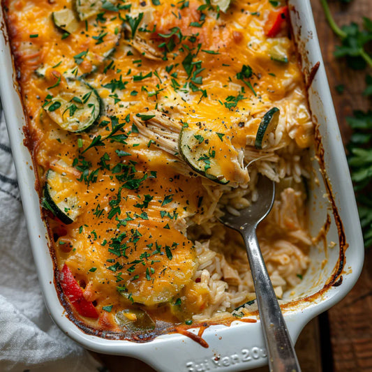Low Carb One Tray Chicken & Rice Bake (Low Carb & Family Friendly)