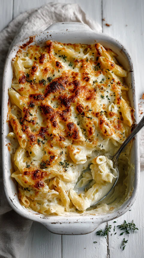 Low Carb Mac & Cheese Penne Bake