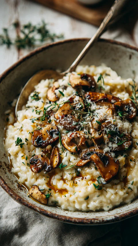 Low Carb Mushroom & Thyme Risotto