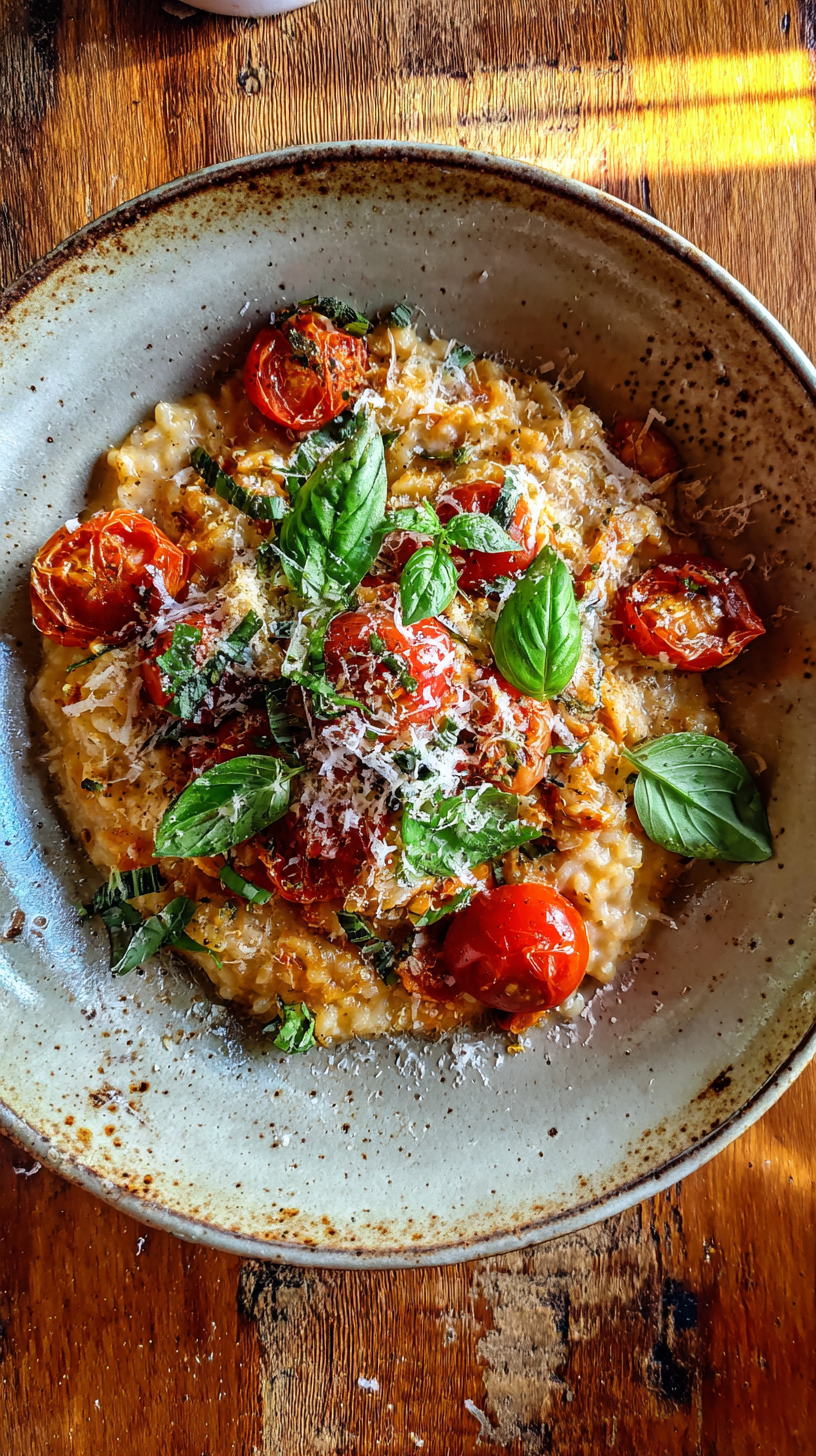 LOW CARB TOMATO BASIL RISOTTO