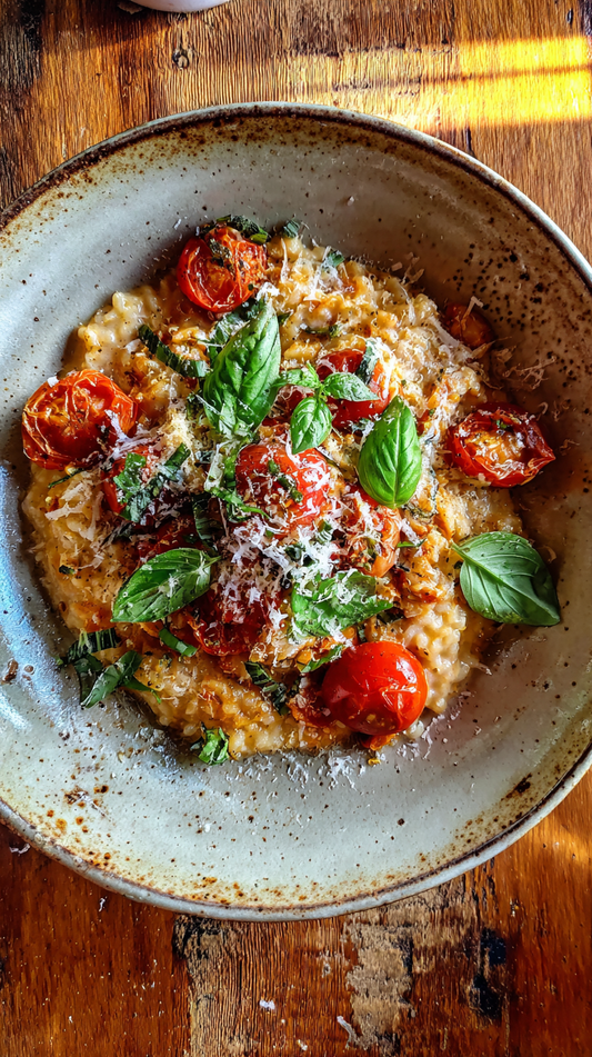 LOW CARB TOMATO BASIL RISOTTO