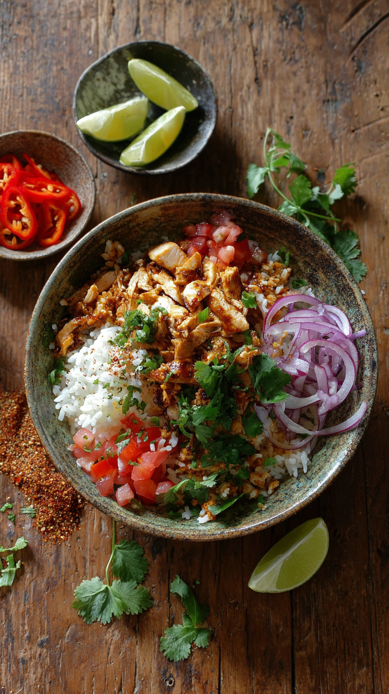 LOW CARB MEXICAN CHICKEN RICE BOWL