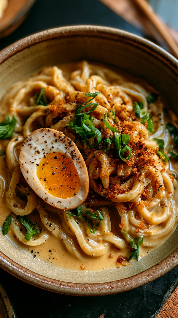 Low Carb Creamy Miso Garlic Ramen