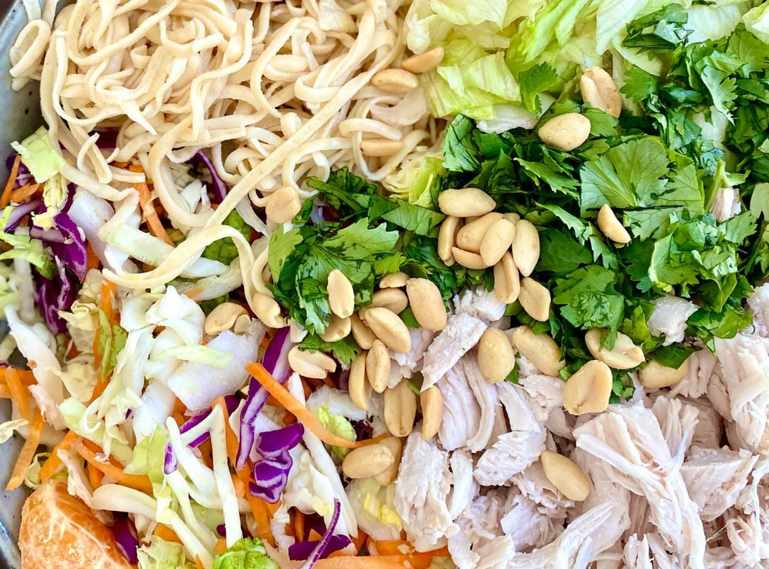 Asian Chicken Low Carb Noodle Salad