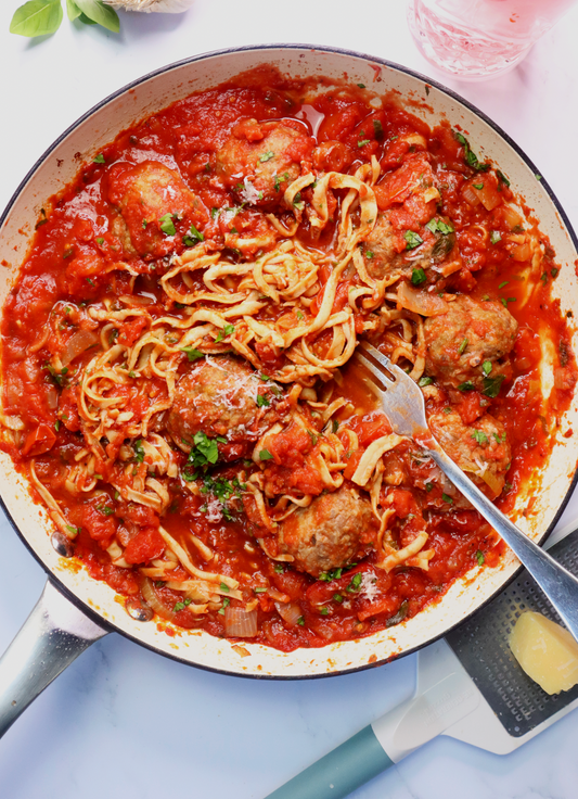 Low Carb Spaghetti Meatballs 