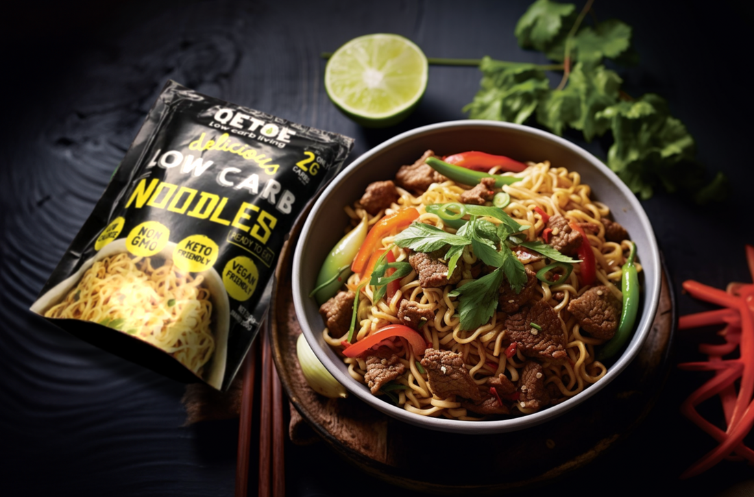 Qetoe Low Carb Beef Noodle Stir Fry