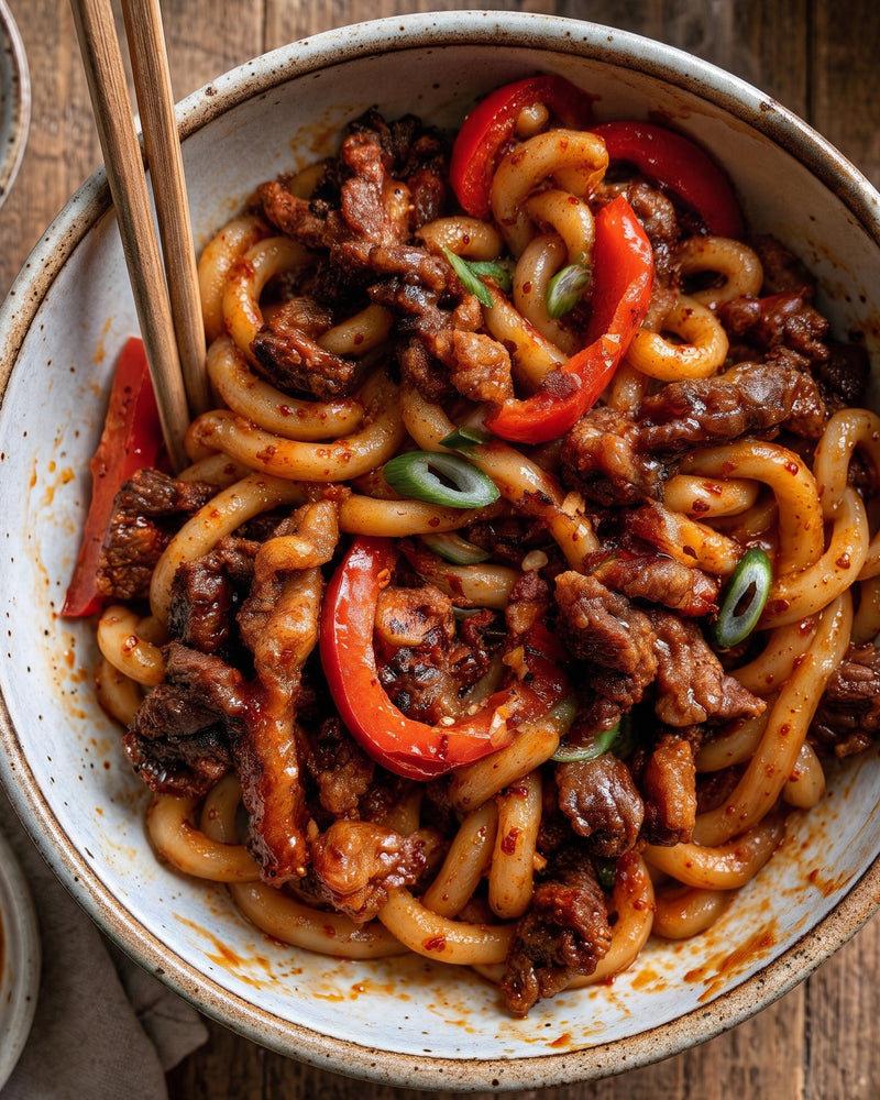 Low Carb Crispy Chilli Beef Noodles
