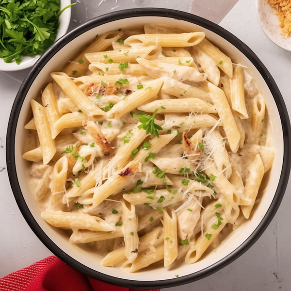 Low Carb Creamy Chicken Penne Pasta