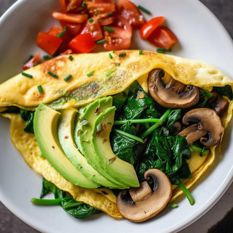 Low-Carb Veggie Omelette Recipe
