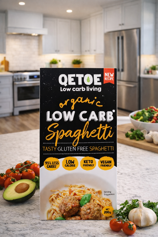 Qetoe Organic Low Carb Spaghetti - 4 x Value Pack