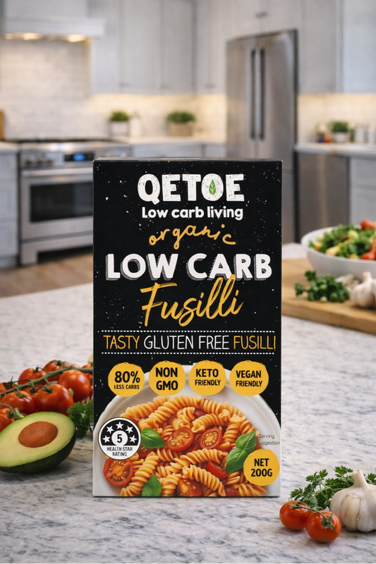 Qetoe Low Carb Fusilli (4 x 200g Pack)