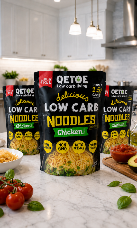Qetoe Low Carb Chicken Noodles 4 Pack (4x250g) - Gluten Free