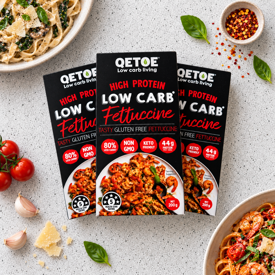 Qetoe Organic Low Carb Fettuccine - 4 x Value Pack