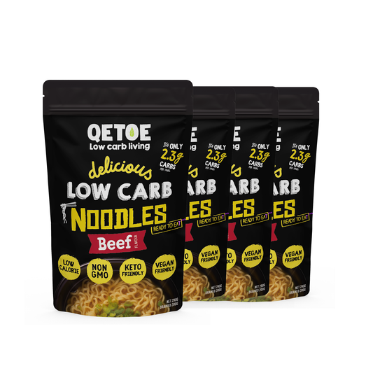 Qetoe Low Carb Beef Noodles 4 Pack (4x250g)