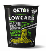 Qetoe Low Carb High Protein Instant Cup Noodle - Chicken Flavour - Single Pack